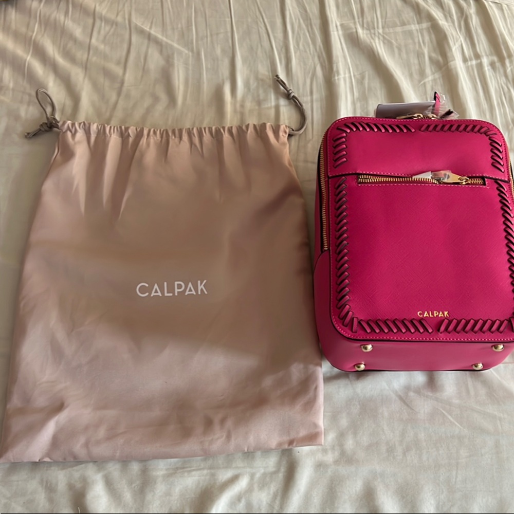 Calpak Pink Backpack with Vibrant Design